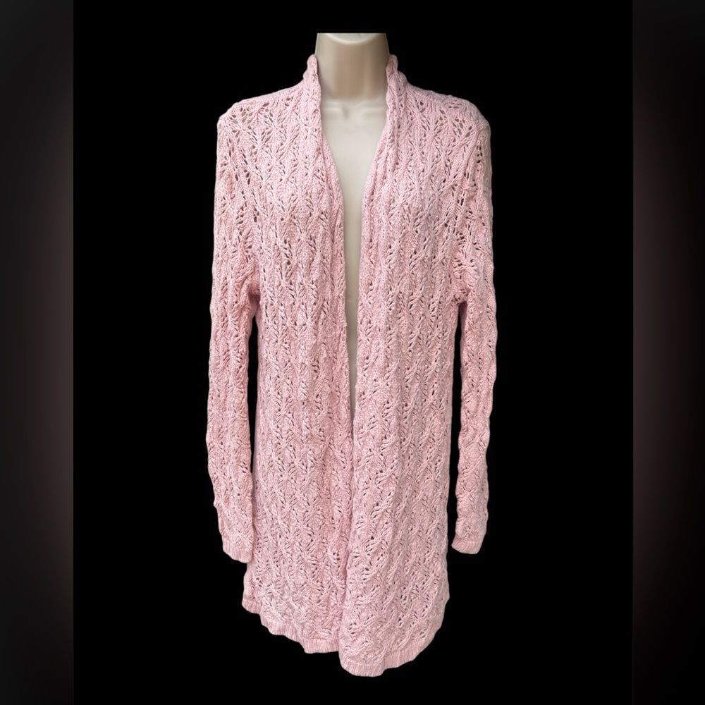 Leo & Nicole Long Sleeve Loose Knit Long Sleeve Long Open Cardigan Sweater